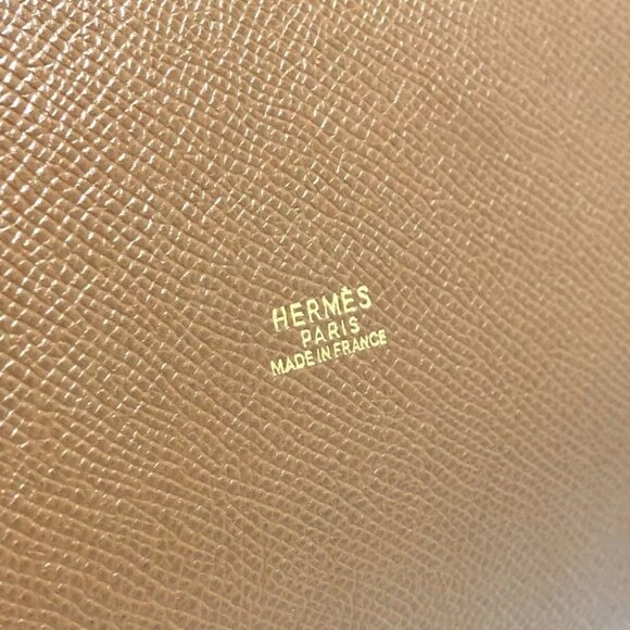 HERMES Market GM purse Shoulder Bag Epsom Brown/GoldHardware - Picture 7 of 15